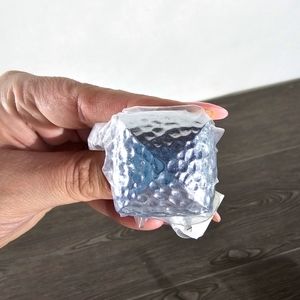 Silver hammered look drawer pulls